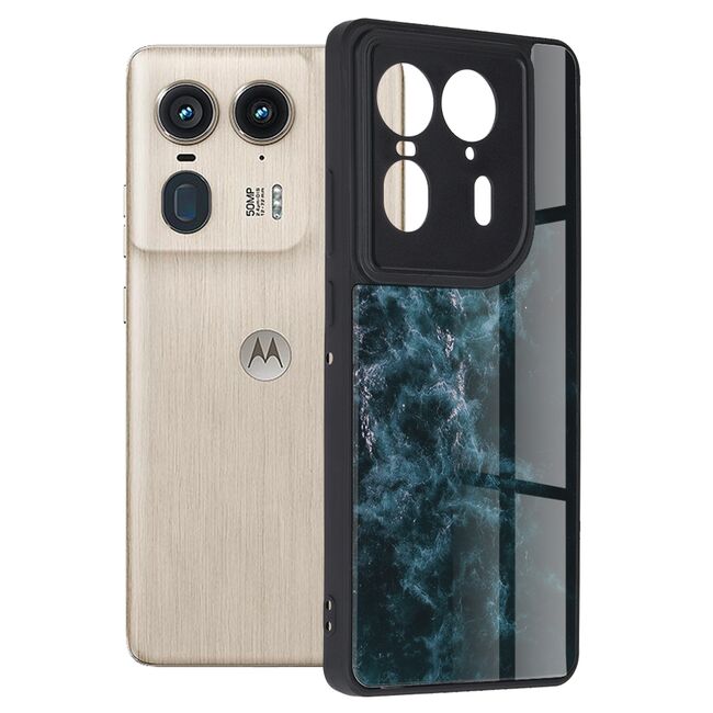 Husa pentru  Motorola Edge 50 Ultra Colorful Varnish Anti-scrath, Albastru inchis