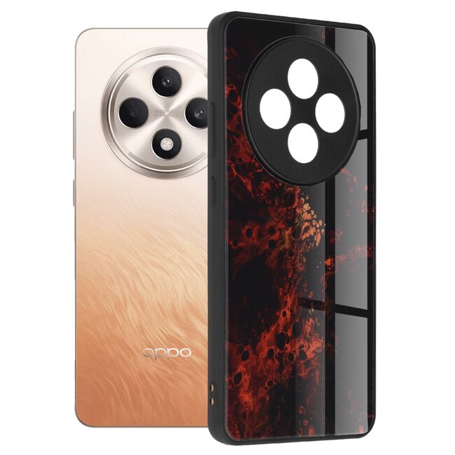 Husa pentru  Oppo Reno 12F, 12FS Colorful Varnish Anti-scrath, Rosu