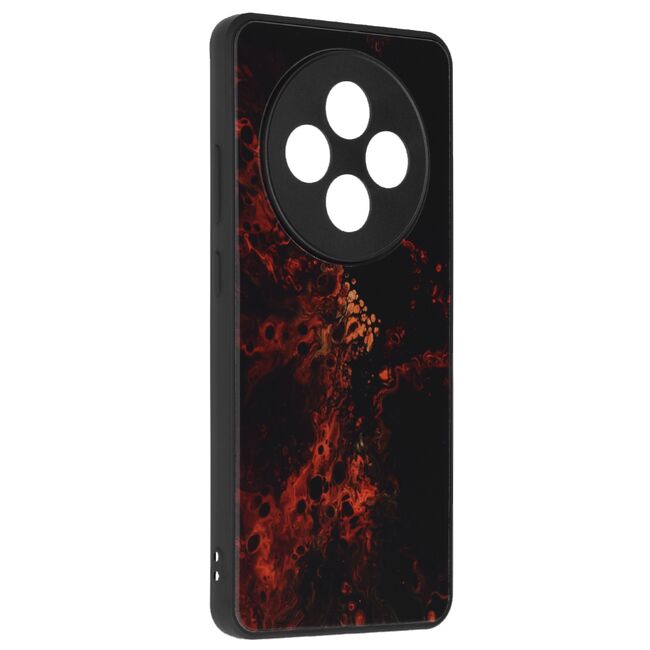 Husa pentru  Oppo Reno 12F, 12FS Colorful Varnish Anti-scrath, Rosu