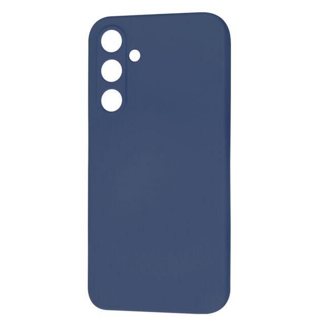 Husa pentru  Samsung Galaxy A55 Liquid Silicone cu MagSafe, subțire, captusita cu microfibra, anti amprentă, protectie cameră foto, Albastru