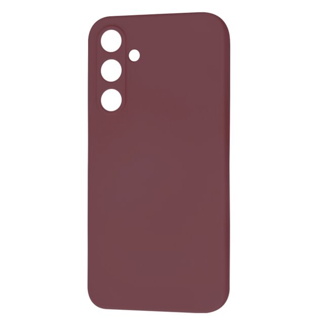Husa pentru  Samsung Galaxy A55 Liquid Silicone cu MagSafe, subțire, captusita cu microfibra, anti amprentă, protectie cameră foto, Bordeaux