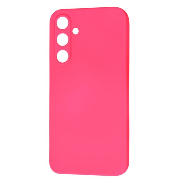 Husa pentru  Samsung Galaxy A55 Liquid Silicone cu MagSafe, subțire, captusita cu microfibra, anti amprentă, protectie cameră foto, Fucsia