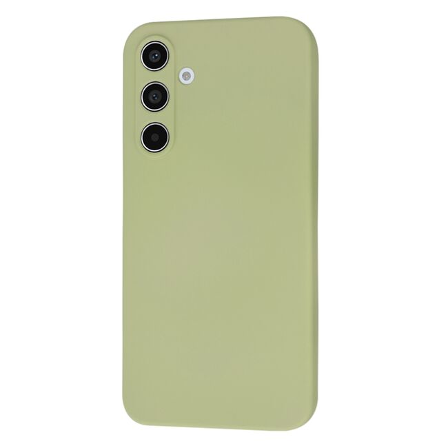 Husa pentru  Samsung Galaxy A55 Liquid Silicone cu MagSafe, subțire, captusita cu microfibra, anti amprentă, protectie cameră foto, Verde