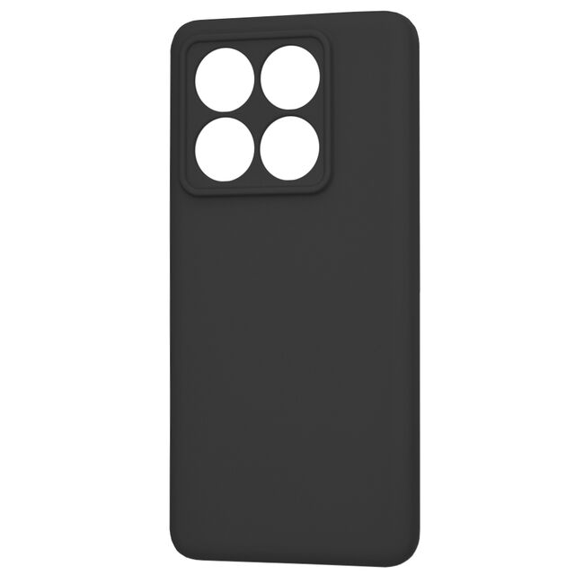 Husa pentru  Xiaomi 14T Pro Liquid Silicone cu MagSafe, subțire, captusita cu microfibra, anti amprentă, protectie cameră foto, Negru