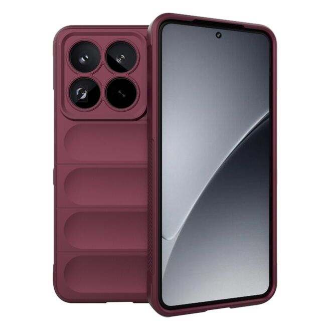 Husa pentru  Xiaomi 15 Pro Liquid Silicone, Microfibre Lining, Non-Slip Airbag Design, Bordeaux
