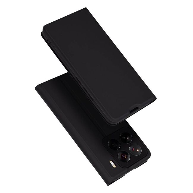 Husa pentru  Xiaomi 15 tip carte BookFlip, inchidere magnetica, Negru