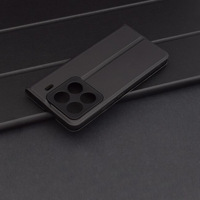 Husa pentru  Xiaomi 15 Pro tip carte BookFlip, inchidere magnetica, Negru