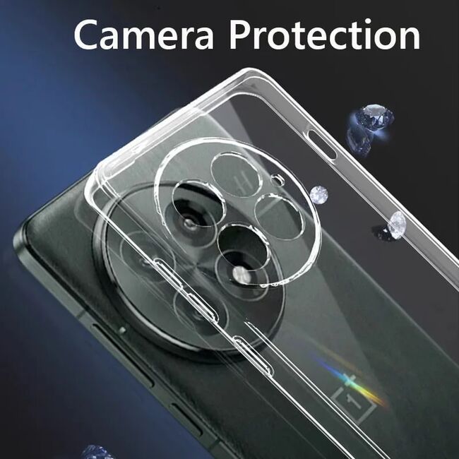 Husa pentru  OnePlus 13, Anti-Shock 1.5mm, cu protectie lentile, Transparent