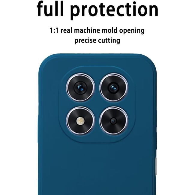 Husa pentru Xiaomi Redmi Note 14 Pro 5G Liquid Silicone, subțire, captusita cu microfibra, anti amprentă, protectie cameră foto, Fucsia