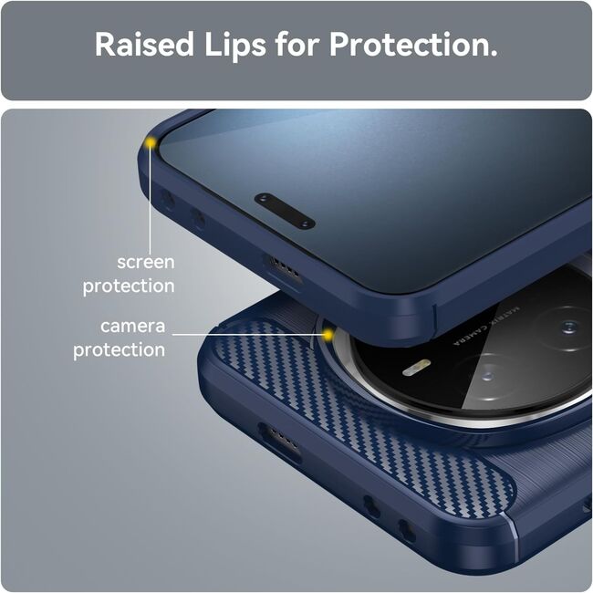 Husa pentru Honor Magic 7 Lite Carbon Liquid Silicone, Albastru
