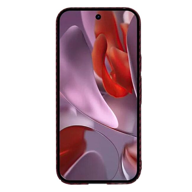 Husa pentru  Google Pixel 9A CarbonFiber UltraSlim, Lightweight, Rosu