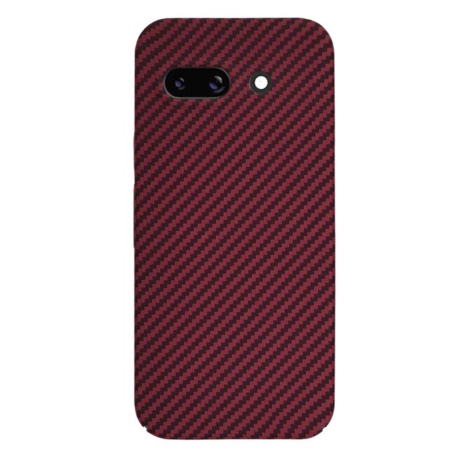 Husa pentru  Google Pixel 9A CarbonFiber UltraSlim, Lightweight, Rosu