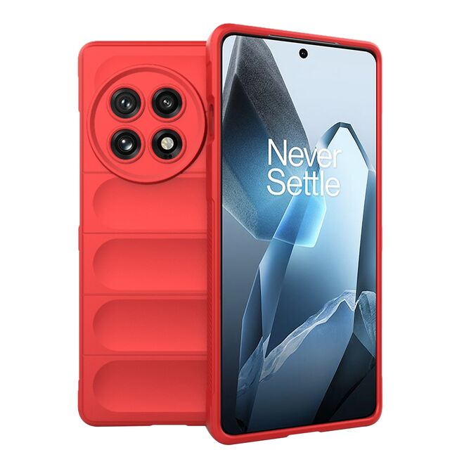 Husa pentru  OnePlus 13 Liquid Silicone, Microfibre Lining, Non-Slip Airbag Design, Rosu