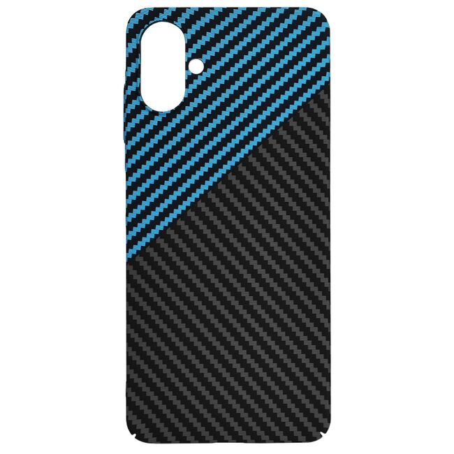 Husa pentru  Samsung Galaxy A06 CarbonFiber UltraSlim, Lightweight, Albastru inchis