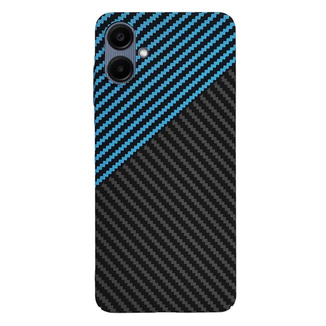 Husa pentru  Samsung Galaxy A06 CarbonFiber UltraSlim, Lightweight, Albastru inchis