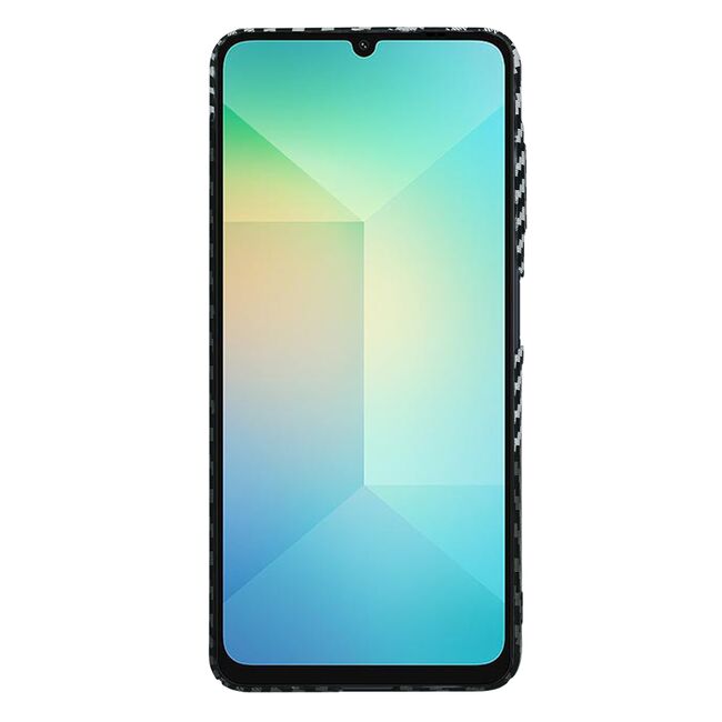 Husa pentru  Samsung Galaxy A06 CarbonFiber UltraSlim, Lightweight, Gri