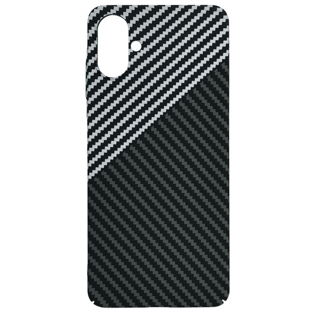 Husa pentru  Samsung Galaxy A06 CarbonFiber UltraSlim, Lightweight, Gri
