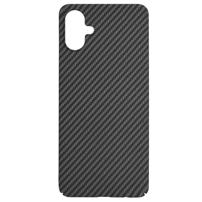 Husa pentru  Samsung Galaxy A06 CarbonFiber UltraSlim, Lightweight, Negru