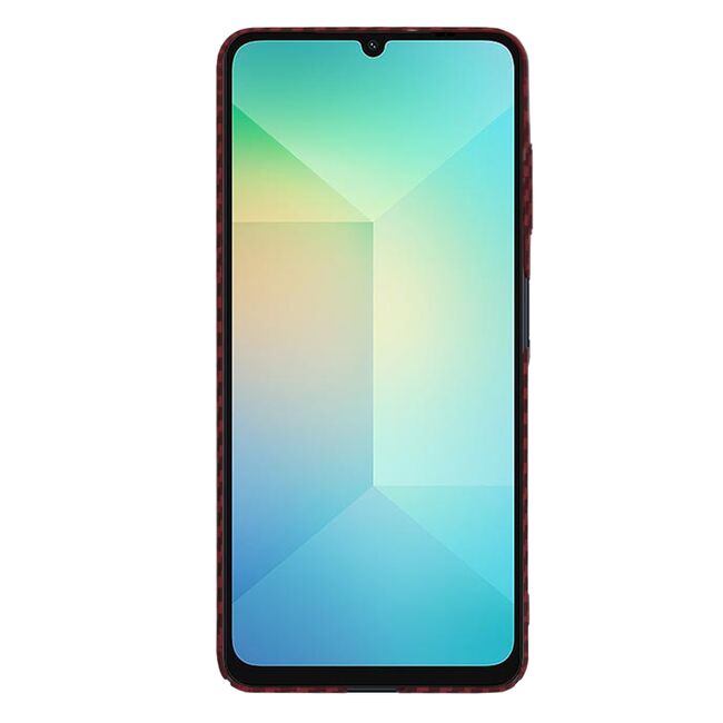Husa pentru  Samsung Galaxy A06 CarbonFiber UltraSlim, Lightweight, Rosu