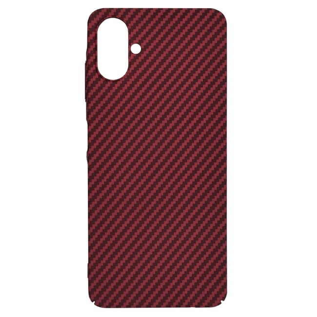 Husa pentru  Samsung Galaxy A06 CarbonFiber UltraSlim, Lightweight, Rosu