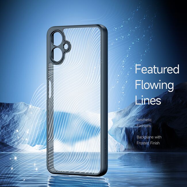 Husa pentru  Samsung Galaxy A06 Flowing Lines Comfort Grip - transparent
