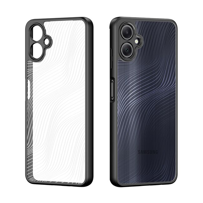 Husa pentru  Samsung Galaxy A06 Flowing Lines Comfort Grip - transparent