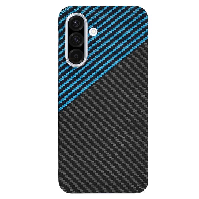 Husa pentru  Samsung Galaxy A36 CarbonFiber UltraSlim, Lightweight, Albastru