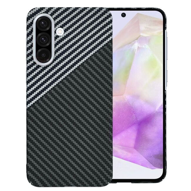 Husa pentru  Samsung Galaxy A36 CarbonFiber UltraSlim, Lightweight, Gri