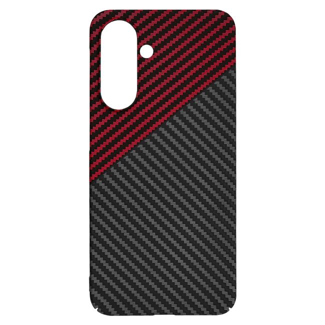 Husa pentru  Samsung Galaxy A36 CarbonFiber UltraSlim, Lightweight, Rosu inchis
