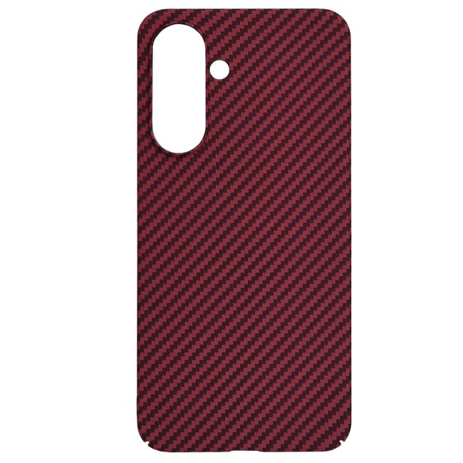 Husa pentru  Samsung Galaxy A36 CarbonFiber UltraSlim, Lightweight, Rosu