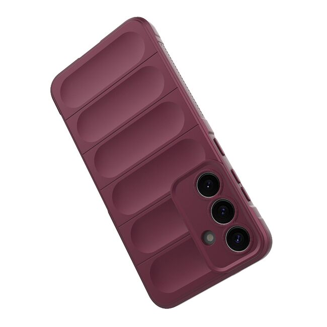 Husa pentru  Samsung Galaxy S25 Liquid Silicone, Microfibre Lining, Non-Slip Airbag Design, Rosu