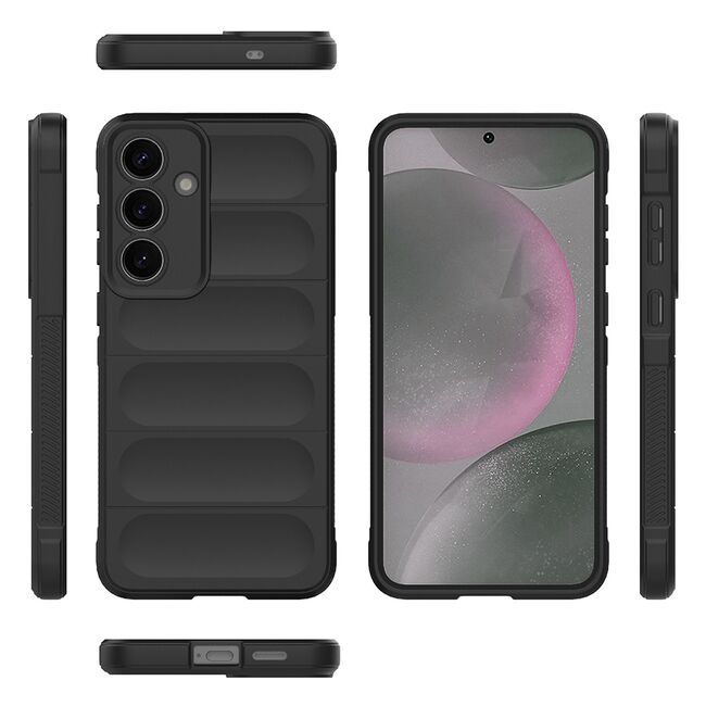 Husa pentru  Samsung Galaxy S25 Liquid Silicone, Microfibre Lining, Non-Slip Airbag Design, Rosu