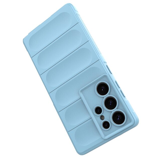 Husa pentru  Samsung Galaxy S25 Ultra Liquid Silicone, Microfibre Lining, Non-Slip Airbag Design, Albastru
