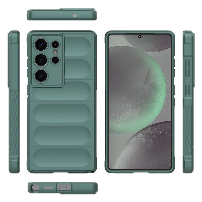Husa pentru  Samsung Galaxy S25 Ultra Liquid Silicone, Microfibre Lining, Non-Slip Airbag Design, Albastru