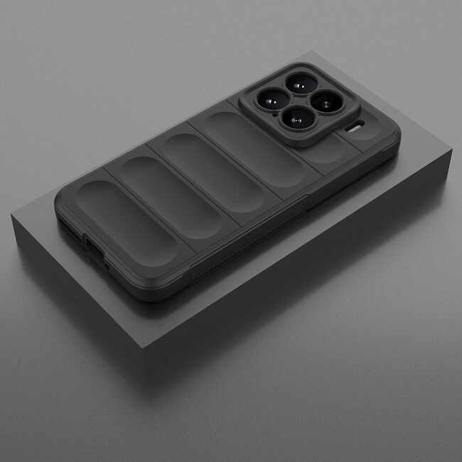 Husa pentru  Xiaomi 15 Liquid Silicone, Microfibre Lining, Non-Slip Airbag Design, Bordeaux