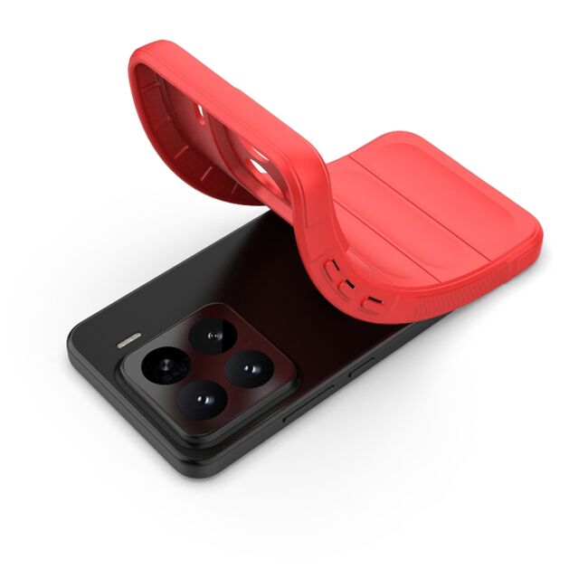 Husa pentru  Xiaomi 15 Liquid Silicone, Microfibre Lining, Non-Slip Airbag Design, Bordeaux