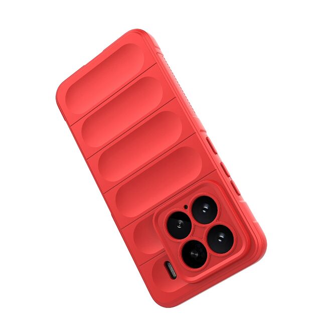 Husa pentru  Xiaomi 15 Liquid Silicone, Microfibre Lining, Non-Slip Airbag Design, Bordeaux