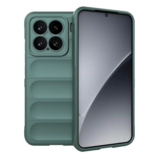Husa pentru  Xiaomi 15 Liquid Silicone, Microfibre Lining, Non-Slip Airbag Design, Verde