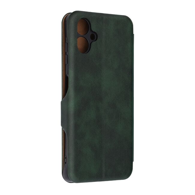 Husa tip carte pentru Samsung Galaxy A06 Smart Wallet fata - spate protectie 360 - Verde