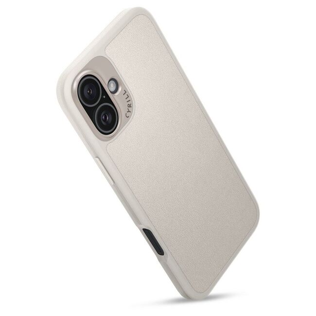 Husa iPhone 16 Spigen Cyrill Kajuk MagSafe, crem