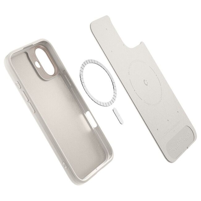 Husa iPhone 16 Spigen Cyrill Kajuk MagSafe, crem