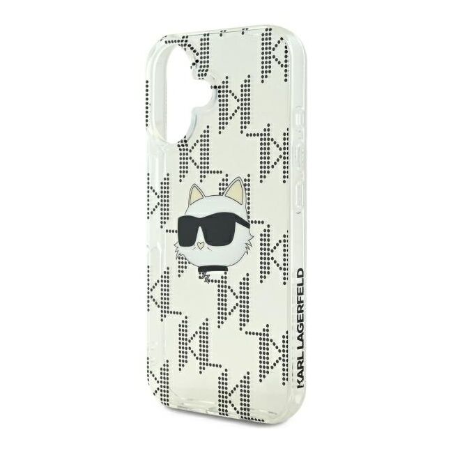 Husa premium pentru  iPhone 16 Karl Lagerfeld superior quality - Argintiu mat