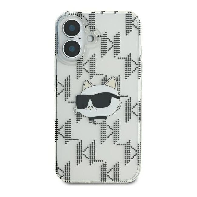 Husa premium pentru  iPhone 16 Karl Lagerfeld superior quality - Argintiu mat