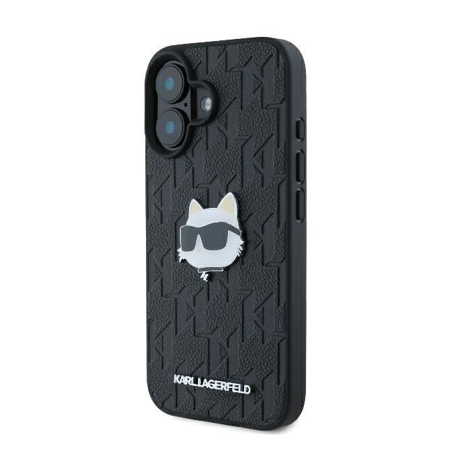 Husa premium pentru  iPhone 16 Karl Lagerfeld superior quality - Negru darth vader