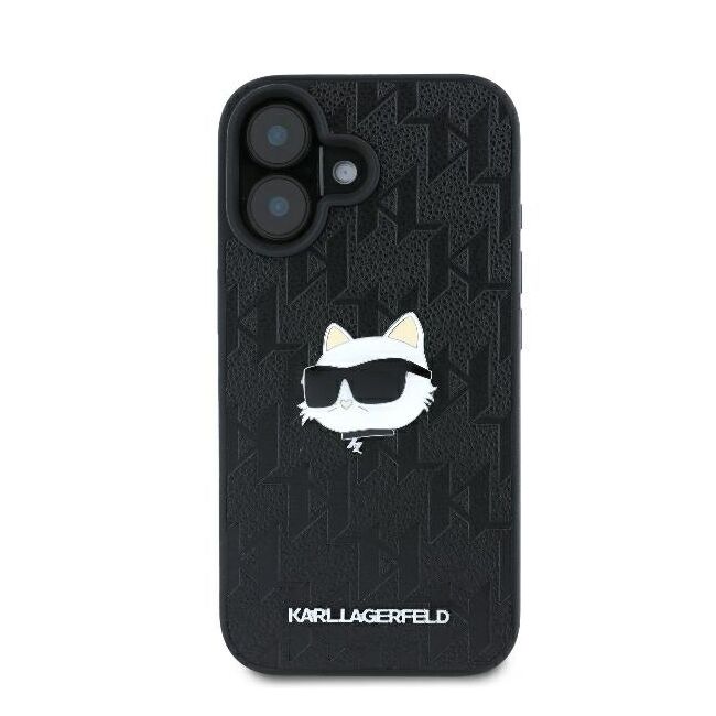 Husa premium pentru  iPhone 16 Karl Lagerfeld superior quality - Negru darth vader