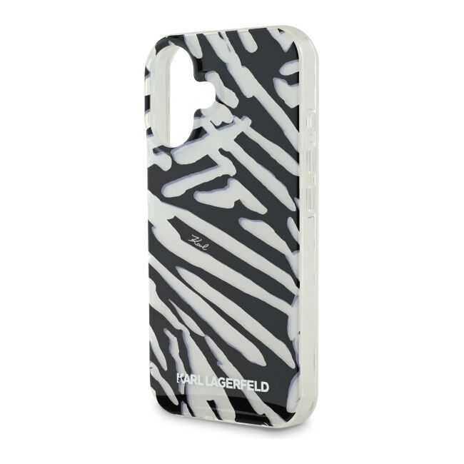 Husa premium pentru  iPhone 16 Karl Lagerfeld superior quality - Gri inchis