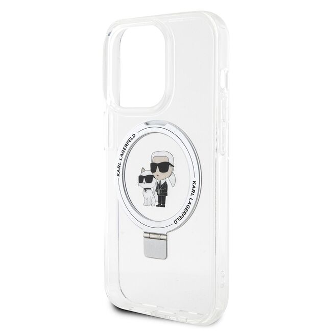 Husa premium pentru  iPhone 15 Pro Karl Lagerfeld compatibila Magsafe - Gri antracit