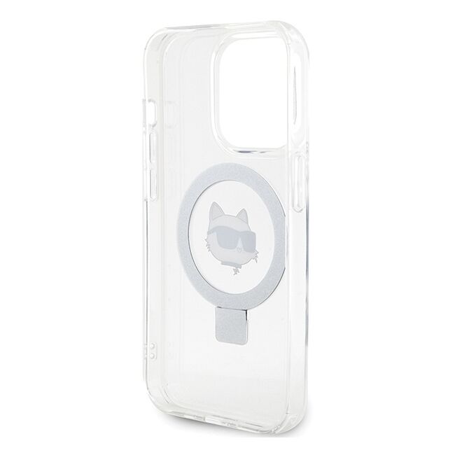 Husa premium pentru  iPhone 15 Pro Karl Lagerfeld compatibila Magsafe - Gri mat