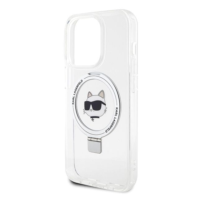 Husa premium pentru  iPhone 15 Pro Karl Lagerfeld compatibila Magsafe - Gri mat