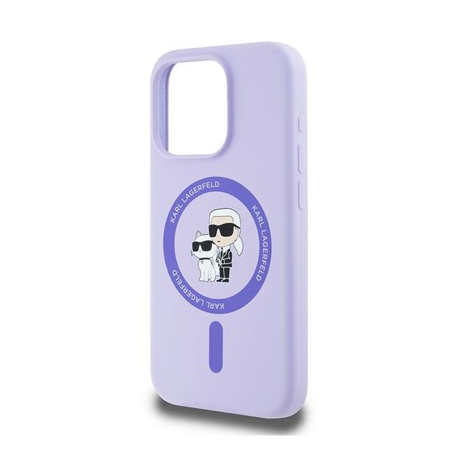 Husa premium pentru  iPhone 15 Pro Karl Lagerfeld compatibila Magsafe - Mov